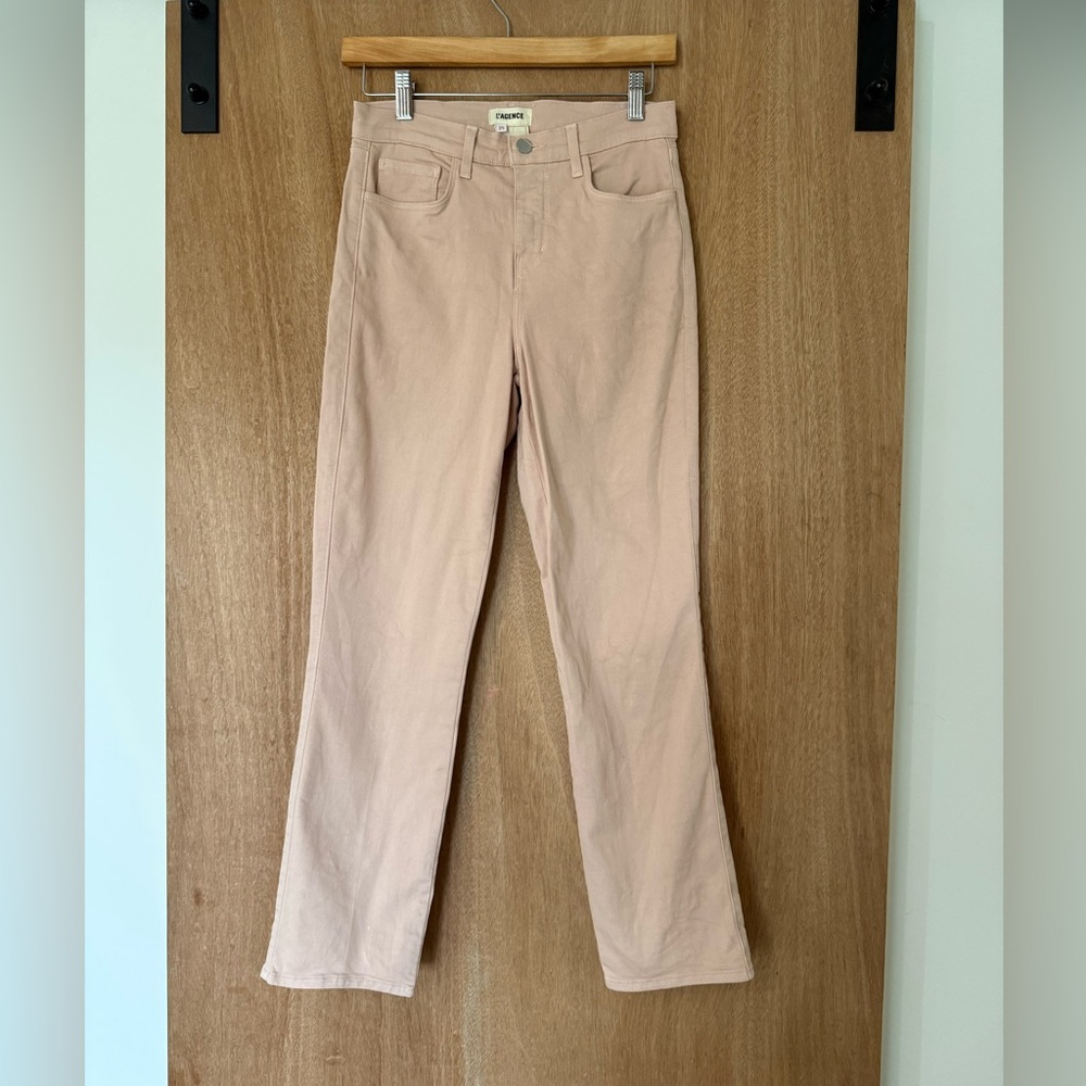 L’agence straight ankle dusty pink pants size 25 timeless, elegant Femininity